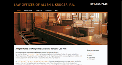 Desktop Screenshot of krugerlaw.com